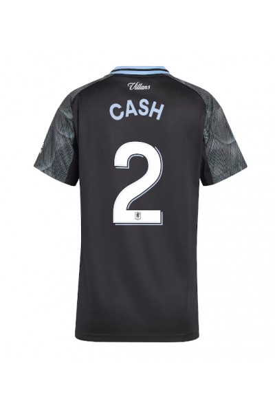 Aston Villa Matty Cash #2 Jalkapallovaatteet Naisten Vieraspaita 2025-26 Lyhythihainen Aston Villa Matty Cash #2 Jalkapallovaatteet Naisten Vieraspaita 2025-26 Lyhythihainen